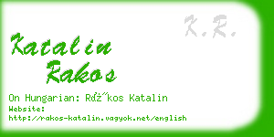 katalin rakos business card